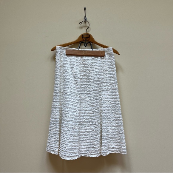 MICHAEL KORS | White Ruffled Skirt - Picture 1 of 3